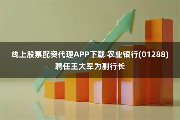 线上股票配资代理APP下载 农业银行(01288)聘任王大军为副行长